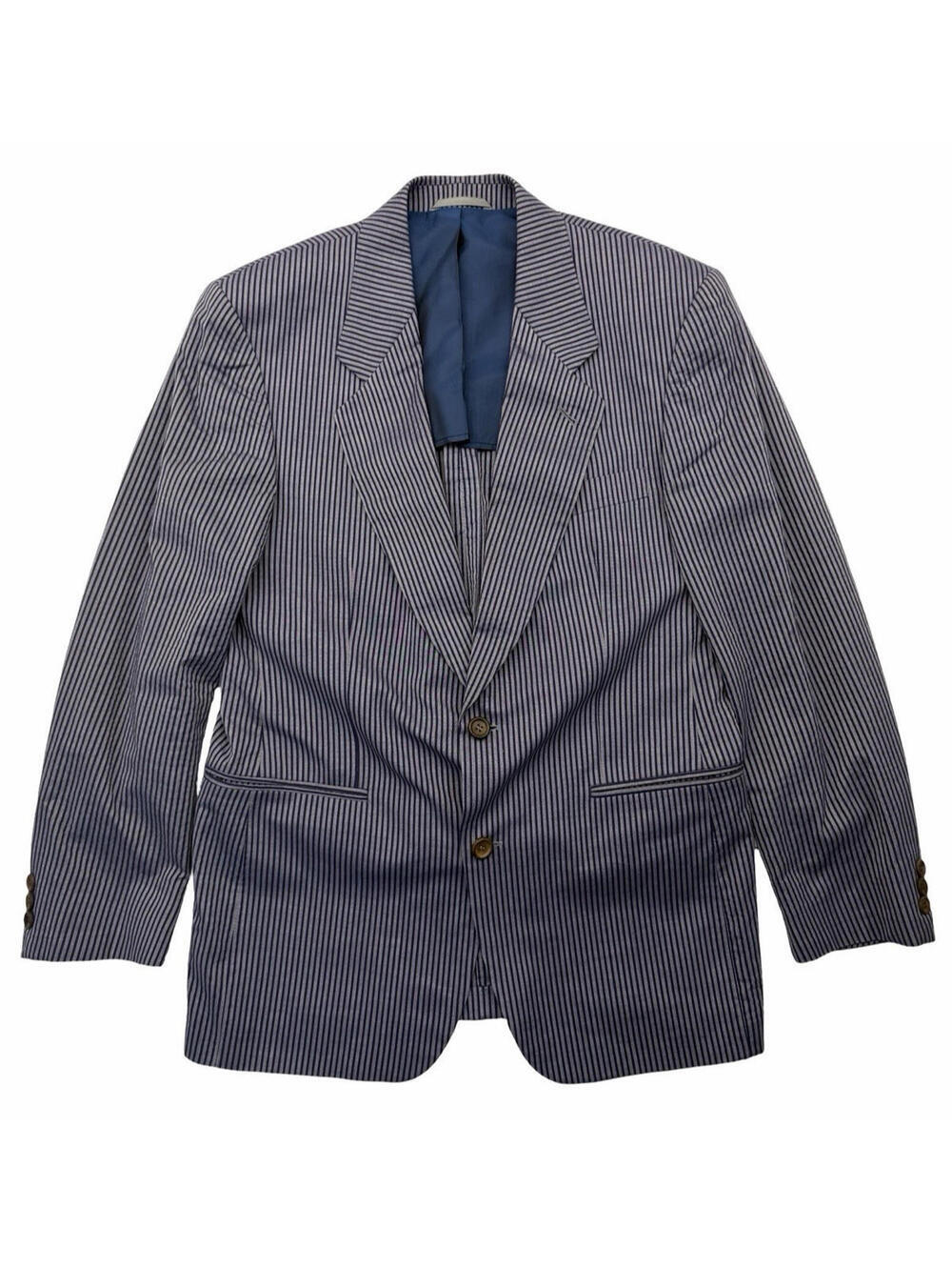 Hugo Boss Easy Line Cotton Sport Coat Blazer Striped Purple Size EU 48 | US 38 R